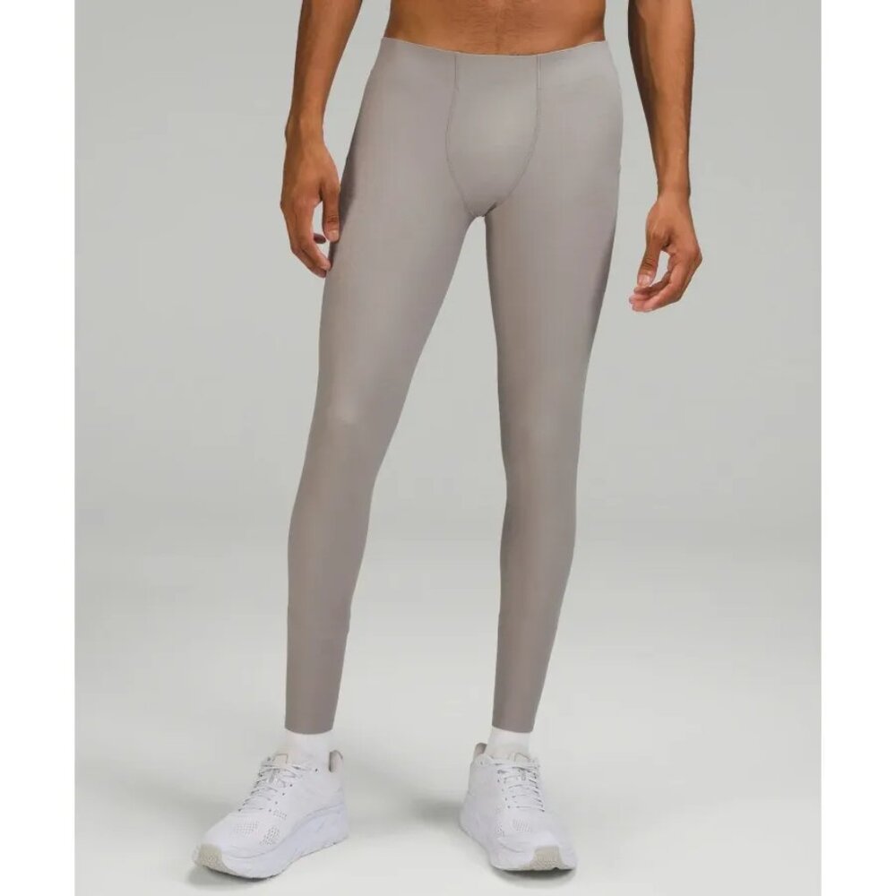 Lululemon Mens Senseknit Running Tight 28" Rhino Grey Size L & XL Durable